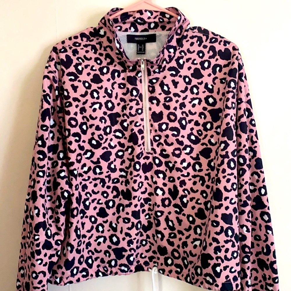 Pink Leopard Print Jacket